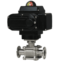 Dwyer 3-Piece Tri-Clamp Stainless Steel Ball Valve, Series WE03